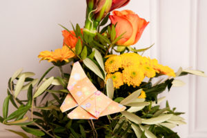 Online Origamikurs Anfänger Blumendekoration Schmetterling